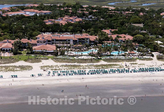 Photo- an Aerial View of Sea Island, a privately Owned, Wealthy Enclave in Glynn County, Georgia 1 Fine Art Photo Reproduction