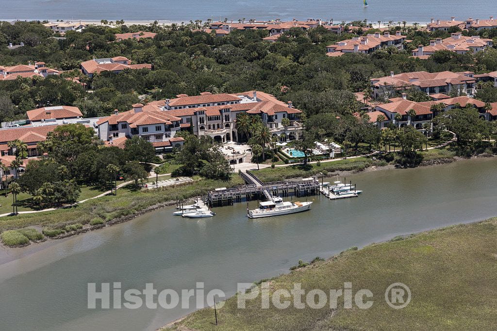 Photo- an Aerial View of Sea Island, a privately Owned, Wealthy Enclave in Glynn County, Georgia 2 Fine Art Photo Reproduction