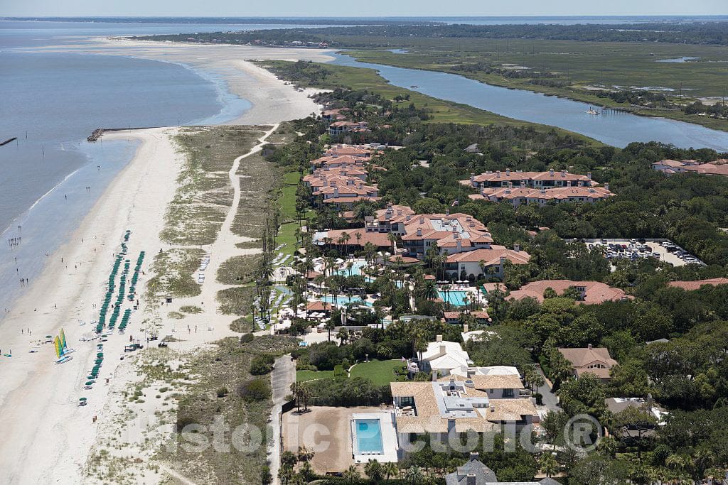 Photo- an Aerial View of Sea Island, a privately Owned, Wealthy Enclave in Glynn County, Georgia 5 Fine Art Photo Reproduction