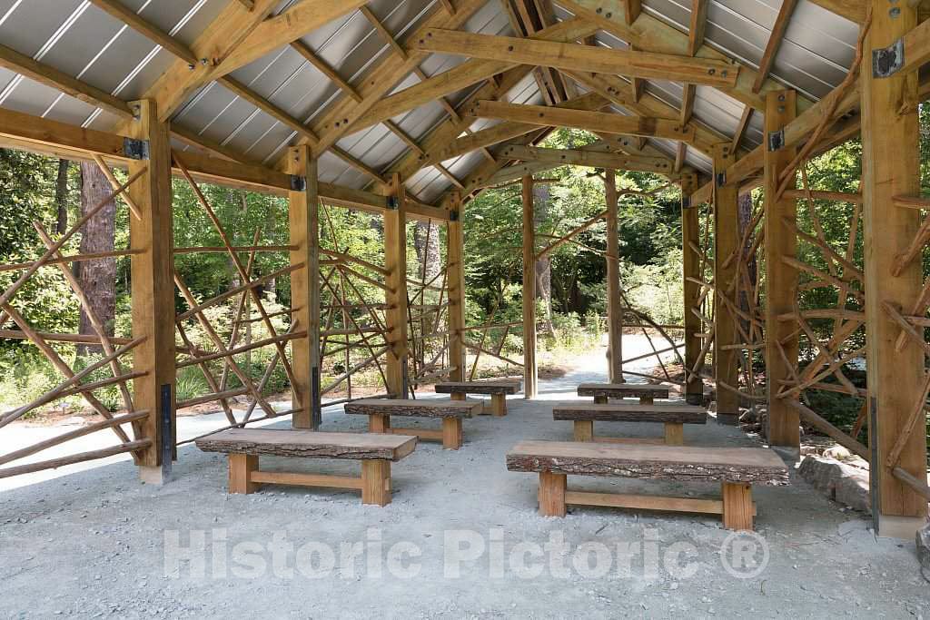 Photo - Bamboo Resting Place at The Sarah P. Duke Gardens, a 55-Acre Public Garden on The Campus of Duke University- Fine Art Photo Reporduction