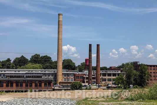 Photo- The Old Cone Mills's White Oak Plant Established in 1891 as a Factory Making Flannel Goods, and Purchased by The Cone Brothers in 1905 in Greensboro, North Carolina 2