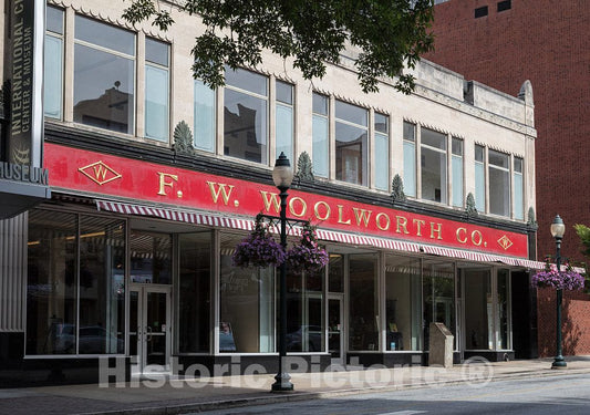 Photo- An old Woolworth's"five and dime" store that is a legendary site marking the American civil-rights movement and is now the International Civil Rights Center & Museum 1