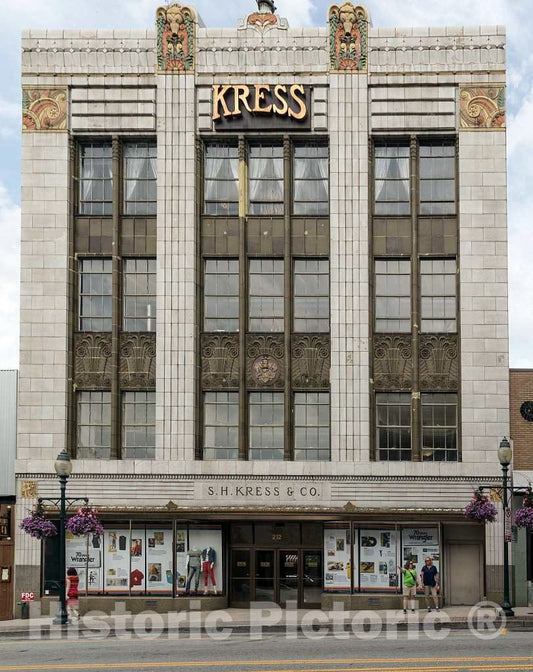 Photo - The old S. H. Kress Co."five and dime" store in downtown Greensboro, North Carolina- Fine Art Photo Reporduction