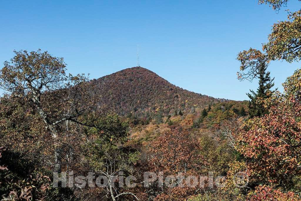 Photo - Distant View of Mount Pigsah, a 5,721-foot Mountain in The Appalachian Range and Part of The Blue Ridge Mountains of North Carolina- Fine Art Photo Reporduction