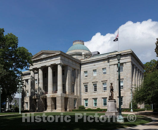 Photo - The North Carolina Capitol in Raleigh, North Carolina- Fine Art Photo Reporduction