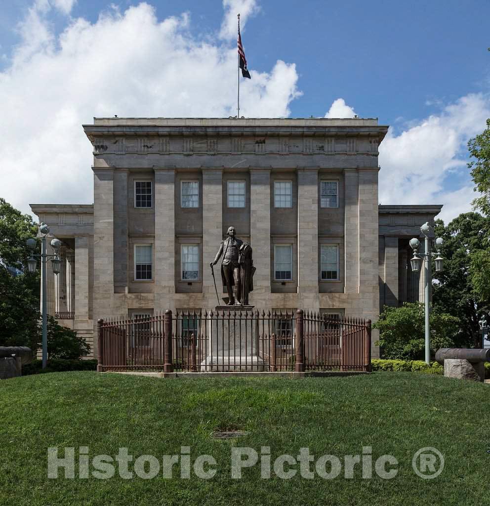 Photo - Statue of U.S. President George Washington on The Grounds of The North Carolina State Capitol in Raleigh, North Carolina- Fine Art Photo Reporduction