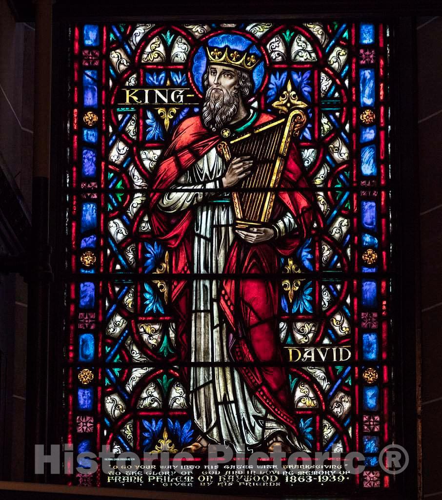 Photo- Stained Glass Window Inside Christ Episcopal Church in Raleigh, North Carolina, one of The First Gothic Reivival Churches in The American South 6 Fine Art Photo Reproduction