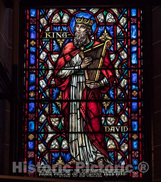 Photo- Stained Glass Window Inside Christ Episcopal Church in Raleigh, North Carolina, one of The First Gothic Reivival Churches in The American South 6 Fine Art Photo Reproduction