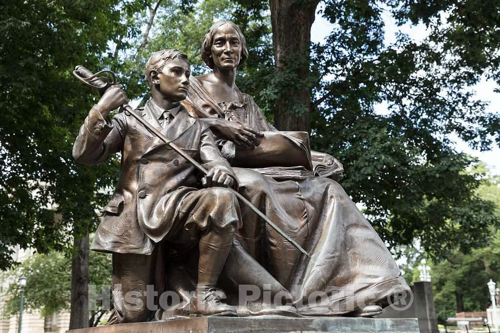 Photo- The North Carolina Women of The Confederacy Monument on The Grounds of The North Carolina State Capitol in Raleigh, North Carolina 2 Fine Art Photo Reproduction