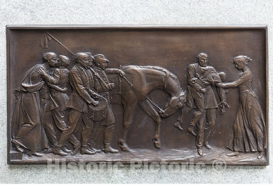 Photo - Relief on the"North Carolina Women of the Confederacy" monument on the grounds of the North Carolina state capitol in Raleigh, North Carolina- Fine Art Photo Reporduction