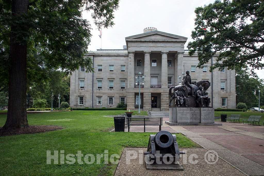 Photo- Pathway leading to the"Presidents North Carolina Gave to the Nation" statue on the grounds of the North Carolina state capitol in Raleigh, North Carolina 1