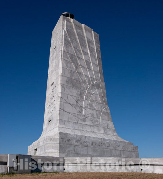 Photo- Statue of Orville Wright, Part of The Wright Brothers National Memorial in Kill Devil Hills, North Carolina, commemorates The First Successful, sustained 3