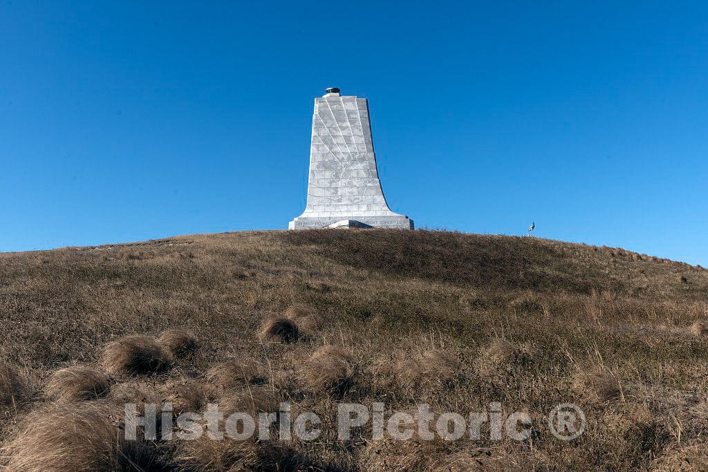 Photo- Statue of Orville Wright, Part of The Wright Brothers National Memorial in Kill Devil Hills, North Carolina, commemorates The First Successful, sustained 5
