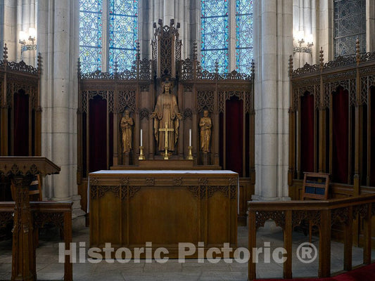 Photo - Altar of The Duke University Chapel on The Duke University Chapel on The university's Campus in Durham, North Carolina- Fine Art Photo Reporduction