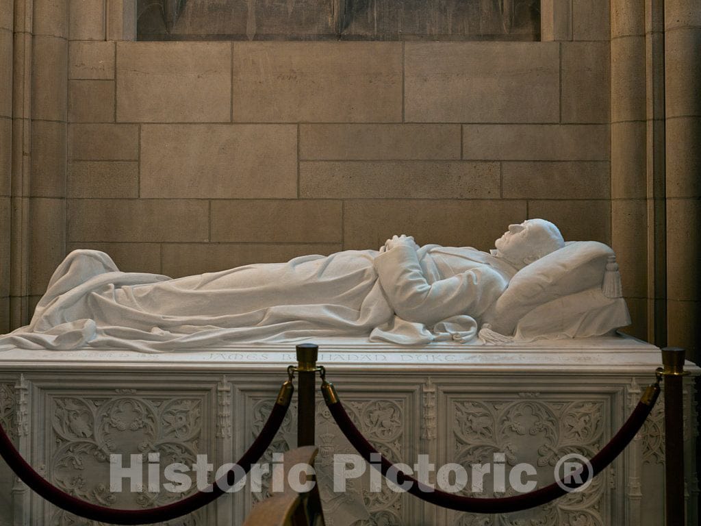 Photo - Tomb of James Buchanan Duke, a prominent early funder of Duke University, in the memorial chapel within the Duke Chapel on the university campus