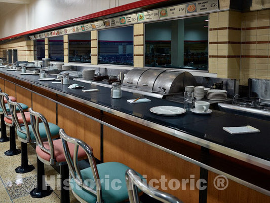 Photograph - Lunch counter at the old Woolworth's"five and dime" store, a legendary site marking the American civil-rights movement and is now the International Civil Rights Center & Museu 3