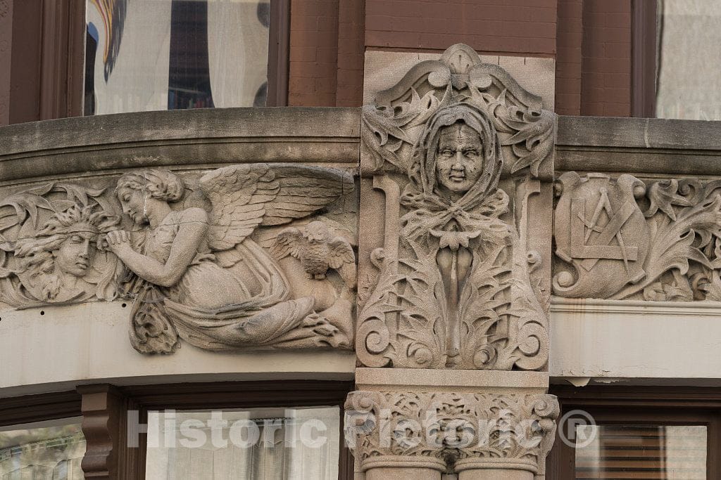 Photo- Ornate Architectural Detail on a Building in Downtown Asheville, North Carolina 2 Fine Art Photo Reproduction