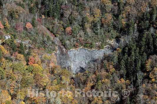 Photo - View of a Rocky Hillside from The Blue Ridge Parkway in Buncombe County, North Carolina- Fine Art Photo Reporduction