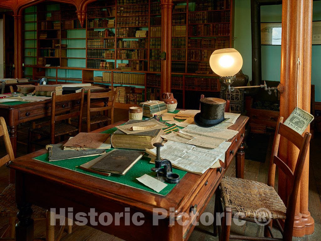 Photo - Historic library in the North Carolina Capitol in Raleigh- Fine Art Photo Reporduction