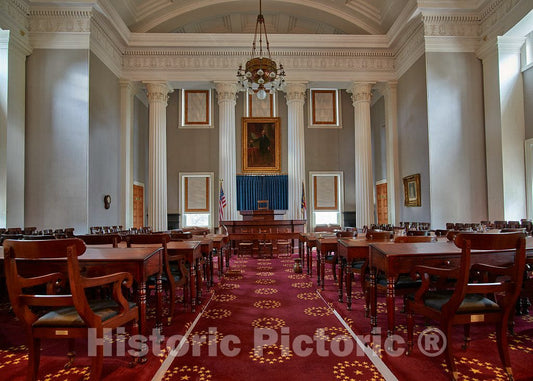 Photo- The onetime House of Representatives Chamber in The North Carolina Capitol in Raleigh 2 Fine Art Photo Reproduction