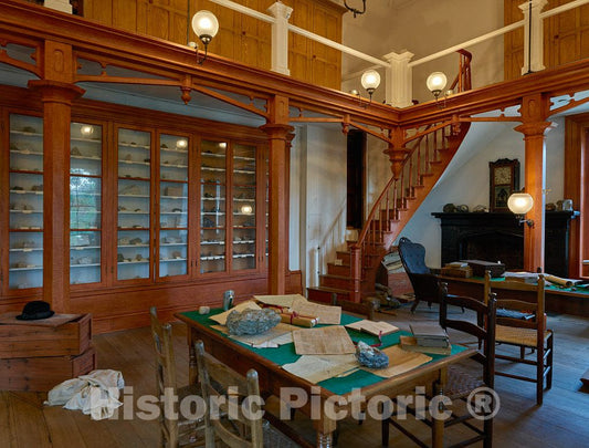 Photo - The onetime Office of The State Geologist in The North Carolina Capitol in Raleigh- Fine Art Photo Reporduction