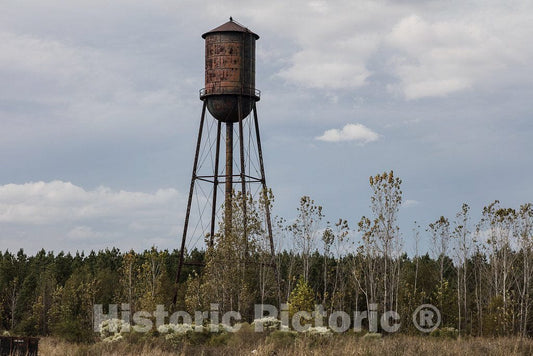 Photo - This Rusty Old Water Tower Stands Outside Tiny Como, Mississippi- Fine Art Photo Reporduction