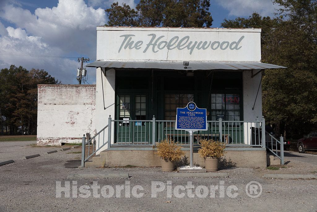 Photo - The Hollywood Cafe is a Local Institution and Home of The Fried Dill Pickle Since 1969" in Tiny Robinsonville, Mississippi- Fine Art Photo Reporduction