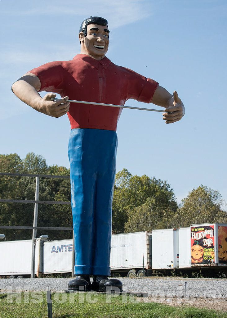 Photo - in The Early 2000s in Tiny Walls, Mississippi, just Over The Border from Memphis, Tennessee, This Fellow, Called Big John- Fine Art Photo Reporduction