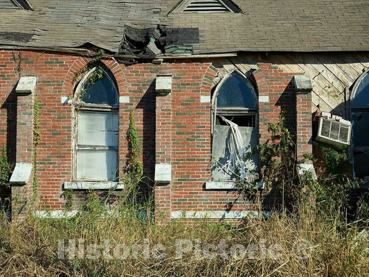 Photo- Remains of Simpson Hall, an Old Masonic Building in Dundee, Mississippi 2 Fine Art Photo Reproduction
