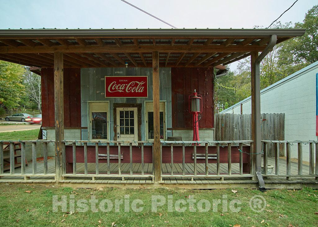 Photo - The Old Railroad Depot in Taylor, Mississippi, Now Serves as a sort of Information Kiosk About The Community- Fine Art Photo Reporduction