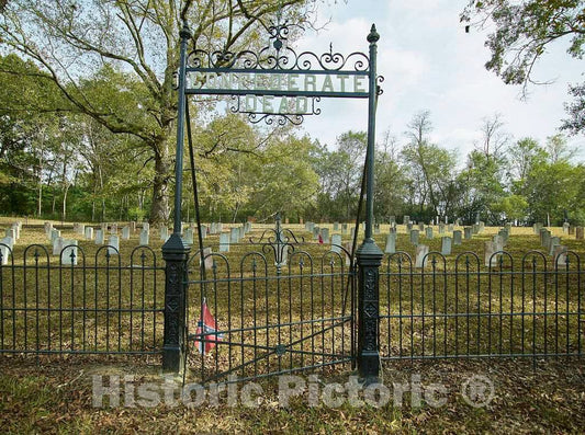 Photo - Confederate Cemetery in Raymond, Mississippi- Fine Art Photo Reporduction