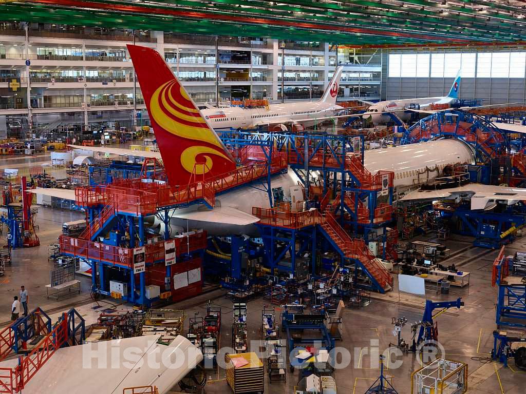 Photo- Work progresses at Boeing South Carolina, an Assembly site for Boeing's Commercial Airplanes Division in North Charleston, South Carolina 7 Fine Art Photo Reproduction