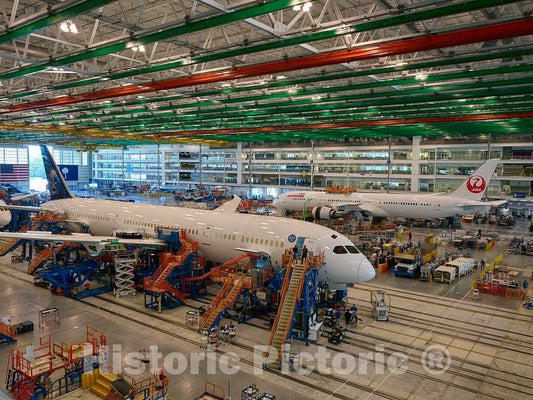 Photo- Work progresses at Boeing South Carolina, an Assembly site for Boeing's Commercial Airplanes Division in North Charleston, South Carolina 11 Fine Art Photo Reproduction