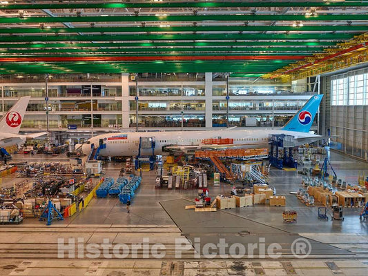 Photo- Work progresses at Boeing South Carolina, an Assembly site for Boeing's Commercial Airplanes Division in North Charleston, South Carolina 12 Fine Art Photo Reproduction