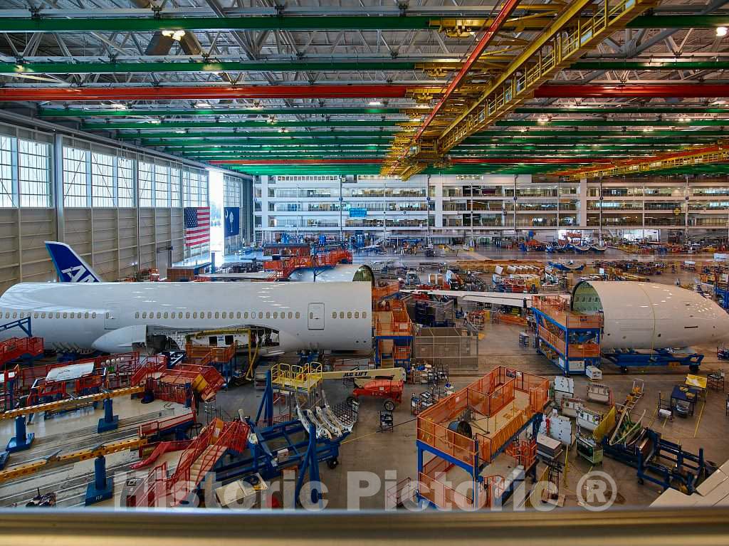 Photo- Work progresses at Boeing South Carolina, an Assembly site for Boeing's Commercial Airplanes Division in North Charleston, South Carolina 2 Fine Art Photo Reproduction
