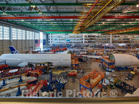Photo- Work progresses at Boeing South Carolina, an Assembly site for Boeing's Commercial Airplanes Division in North Charleston, South Carolina 2 Fine Art Photo Reproduction