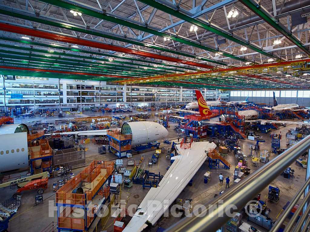 Photo- Work progresses at Boeing South Carolina, an Assembly site for Boeing's Commercial Airplanes Division in North Charleston, South Carolina 3 Fine Art Photo Reproduction