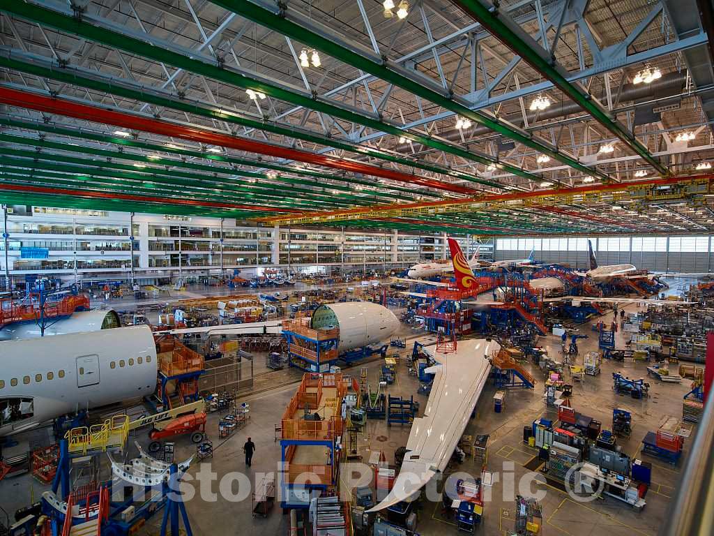 Photo- Work progresses at Boeing South Carolina, an Assembly site for Boeing's Commercial Airplanes Division in North Charleston, South Carolina 4 Fine Art Photo Reproduction