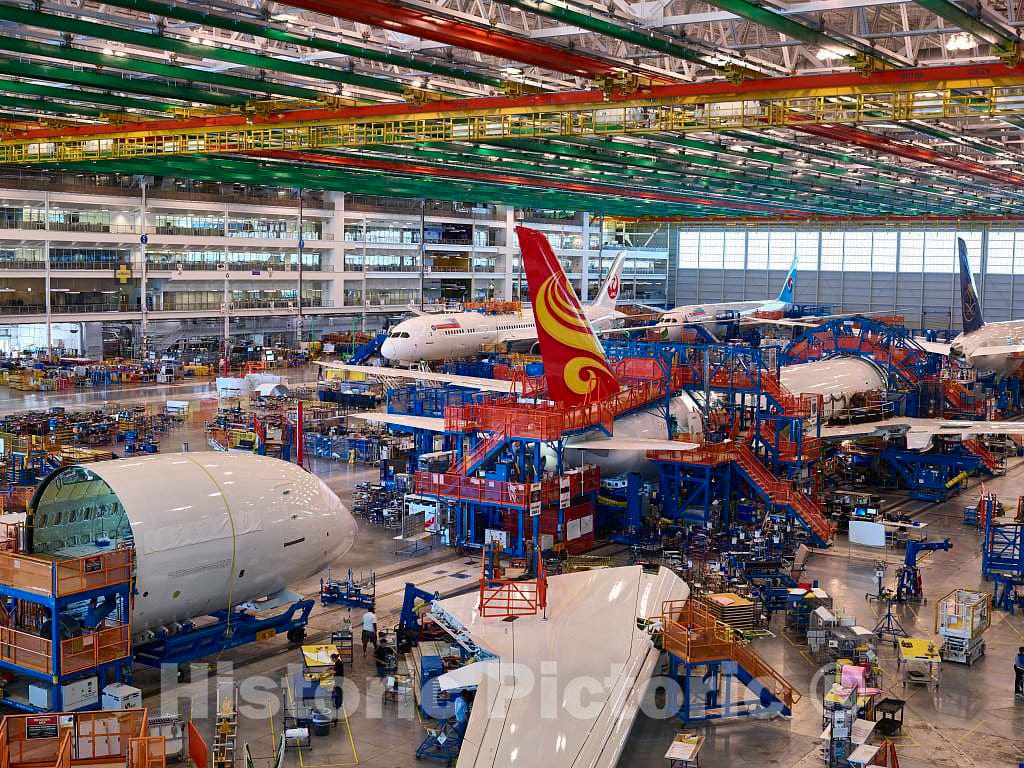 Photo- Work progresses at Boeing South Carolina, an Assembly site for Boeing's Commercial Airplanes Division in North Charleston, South Carolina 5 Fine Art Photo Reproduction