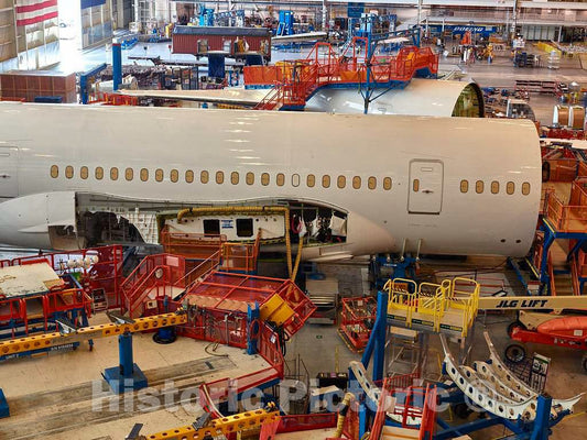 Photo- Work progresses at Boeing South Carolina, an Assembly site for Boeing's Commercial Airplanes Division in North Charleston, South Carolina 6 Fine Art Photo Reproduction