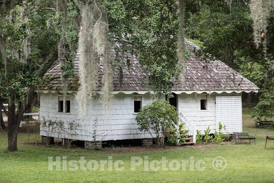 Photo- Slave Quarters at Hopsewee Plantation, Near The Settlement of North Santee, Along The Santee River in Georgetown County, South Carolina 2 Fine Art Photo Reproduction