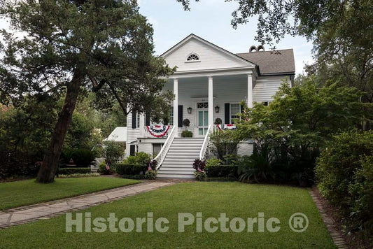 Photo - This Historic Frances Withers House in Georgetown, South Carolina- Fine Art Photo Reporduction