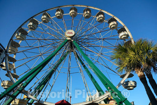 Photo - Ferris Wheel at The Family Kingdom Amusement Park in Myrtle Beach, South Carolina- Fine Art Photo Reporduction