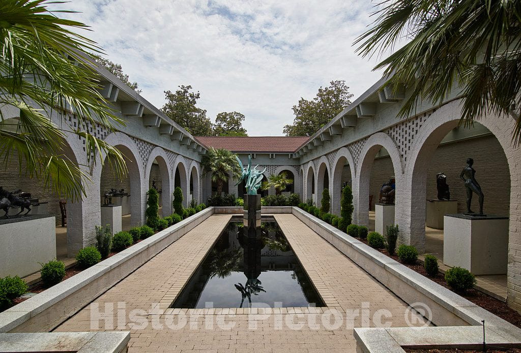 Photo - Reflecting Pool at The Open-air Sculpture Gallery at Brookgreen Gardens, a vast Complex of Sculpture Gardens, Ecosystem Trails- Fine Art Photo Reporduction