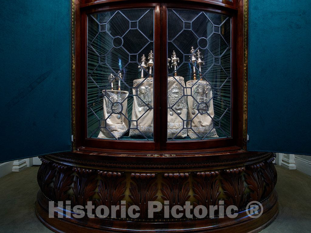 Photo - Religious Artifacts at The Historic Kahal Kadosh Beth Elohim Synagogue, Known Locally and affectionately as The KKBE, in Charleston, South Carolina