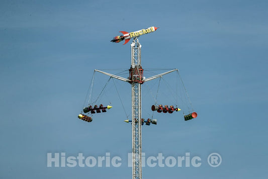 Photo - This Ride Takes You high Above The Beachfront at The Broadway at The Beach Amusement Area in Myrtle Beach, South Carolina- Fine Art Photo Reporduction