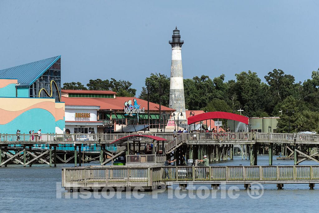 Photo- an Old, Abandoned Lighthouse is a Centerpiece of The Broadway at The Beach Amusement and Entertainment Area in Myrtle Beach, South Carolina 1 Fine Art Photo Reproduction