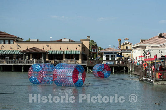 Photo- Fun on The Water at The Broadway at The Beach Amusement Area in Myrtle Beach, South Carolina 1 Fine Art Photo Reproduction