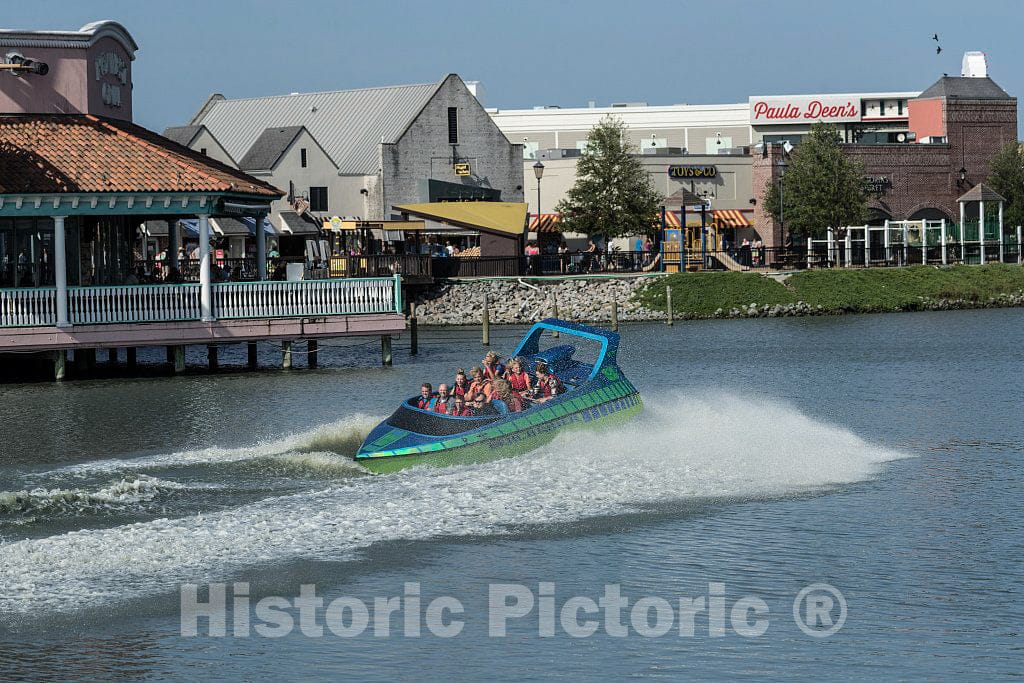 Photo- Fun on The Water at The Broadway at The Beach Amusement Area in Myrtle Beach, South Carolina 2 Fine Art Photo Reproduction