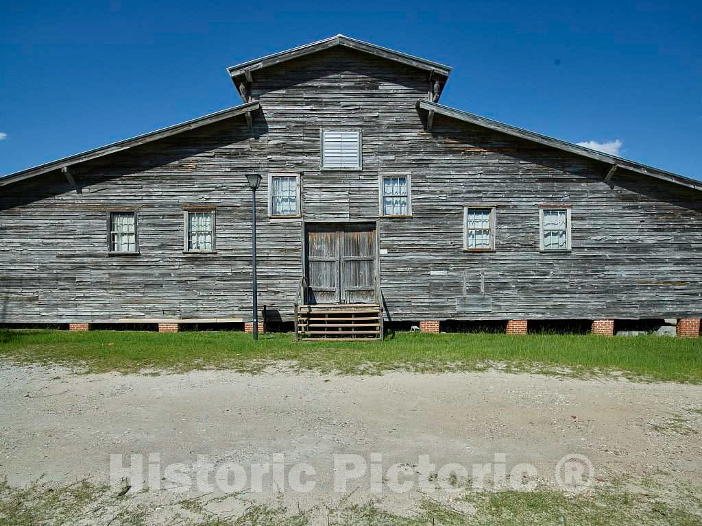 Photograph - The old peanut warehouse, now an entertainment venue, is a landmark in Conway, South Carolina. Built in 1900 to store peanuts and fertilizer, it was later used as a tobacco barn 1